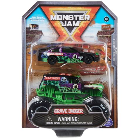 Walmart Exclusive: Monster Jam Grave Digger & El Toro Loco Die-Cast ...