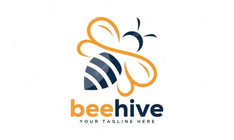 Premium Vector | Modern bee hive logo design