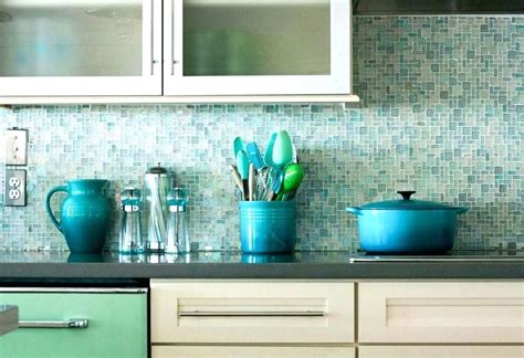 Blue and green backsplash | Kitchen backsplash designs, Mosaic tile ...