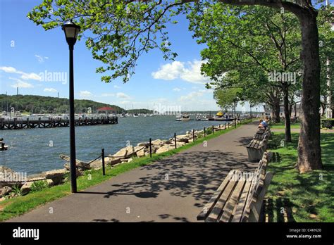 Northport harbor in the Village of Northport Long Island NY Stock Photo ...