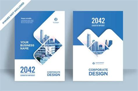 Premium Vector | Corporate book cover design template in a4. | Book ...