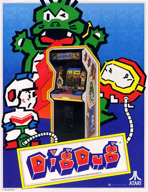 The Arcade Flyer Archive - Video Game Flyers: Dig Dug, Atari, Inc.