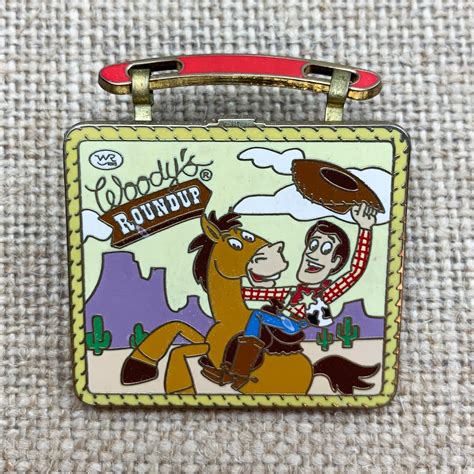 Disney Pixar Toy Story 2 Woody's Roundup Lunchbox Woody Bullseye Pin ...