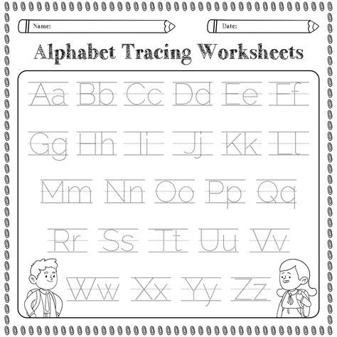 Alphabet Worksheets Kindergarten - 20 Free PDF Printables | Printablee