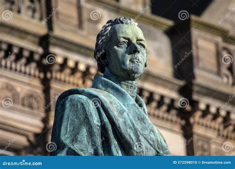 William Pitt the Younger Statue in Edinburgh, Scotland Editorial Image ...