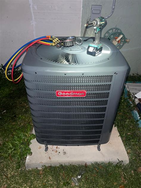 Installation of unit Goodman - AC And Heating Rich