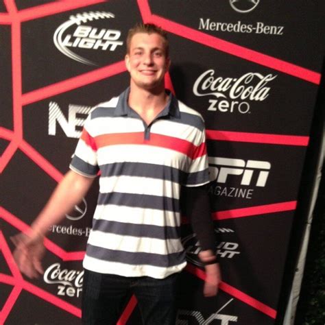 Rob Gronkowski: Arrived at the Espn Magazine Superbowl event New ...