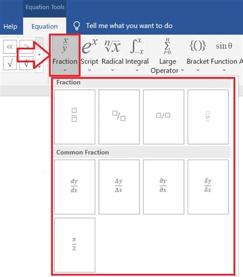 Fractions In Microsoft Word