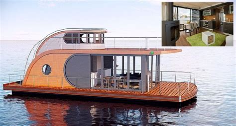 This Little Houseboat Has an Incredibly Roomy, Comfortable Interior ...