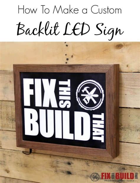 How to Make a DIY LED Sign | Led diy, Led signs, Woodworking projects diy