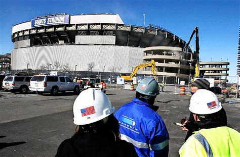 Demolition begins for Giants Stadium - syracuse.com