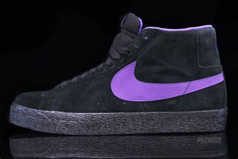 Nike SB Blazer High "Black/Varsity Purple" | Complex