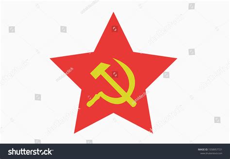 Communism Marxism Symbol Flag Hammer Sticke: vector de stock (libre de ...