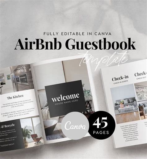 Airbnb Welcome Book Template, Airbnb Guest Book Template, Airbnb Host ...