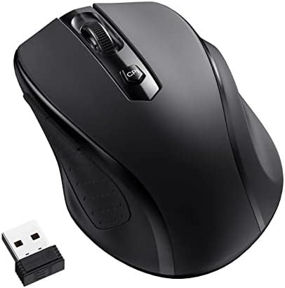 LODVIE Souris sans Fil, Souris sans Fil 2400 DPI avec 6 Boutons, Souris ...