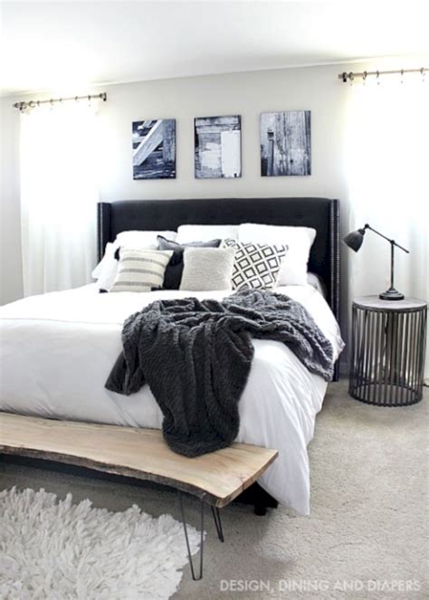 60 Stunning Black And White Bedroom Furniture Ideas | White master ...