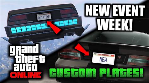 GTA Online: NEW Custom License Plate Creator, Game Modes, 3x$ Bonuses ...