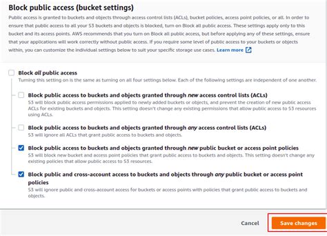 How to configure S3 bucket permissions on AWS