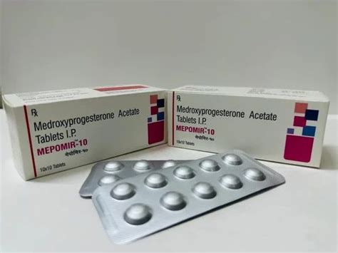 Medroxyprogesterone Acetate 10 Mg Tablets at Rs 65/stripe | Sector 14 ...