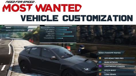 Need for Speed Most Wanted - Vehicle Customization Overview NFS001 ...