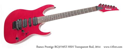 Ibanez Prestige RG3770FZ Trans Red, 2014 | www.12fret.com