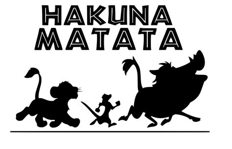 Simba Timon And Pumbaa Svg Hakuna Matata Svg Lion King Etsy | Images ...