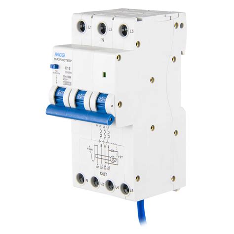 rcd MCG JVL5 B16 16 AMP 30mA RCBO CIRCUIT BREAKER Residual Current ...