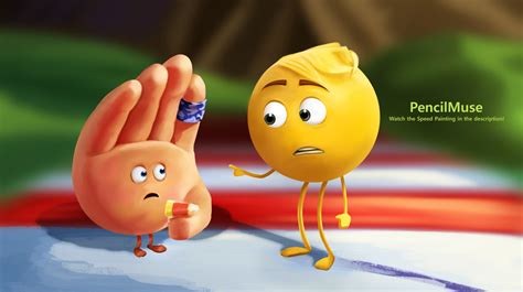 DAILY Speed Painting - Emoji Movie Hi-5 and Gene by PencilMuseYouTube ...