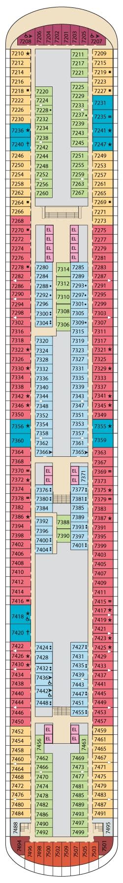 Carnival Venezia deck plans - Cruiseline.com