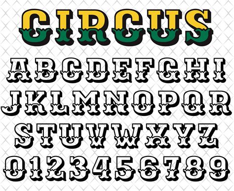 Circus Font Svg Circus Svg Carnival Svg Alphabet Letters Svg ...