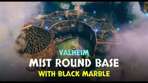 Valheim: Mistlands Rounded Black Marble Base with Arbalest Protection ...