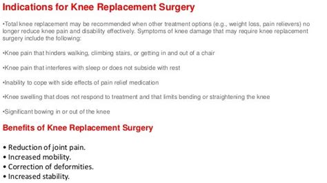 Complications of total knee replacement