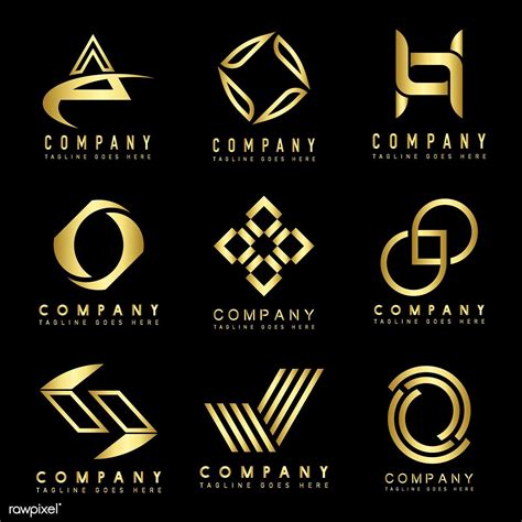 Set of Company Logo Design Ideas