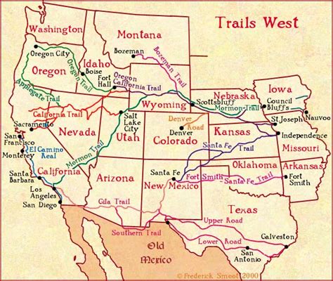 Westward Expansion Map With Rivers