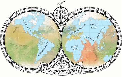 Map of the Seven Seas - The Voyages of the Merry Mariner | Free ...