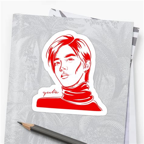 "NCT 2018 Yuta" Sticker by mono-psd | Redbubble