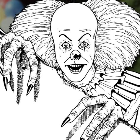 How to Draw PENNYWISE THE CLOWN (IT [1990] TV Mini-Series) Drawing ...