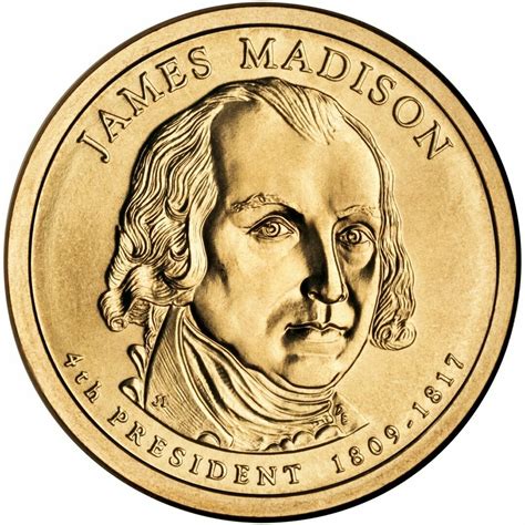 2007 American Presidential Dollar James Madison $1 Coin