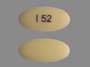 I 52 Pill Images (Yellow / Elliptical / Oval)