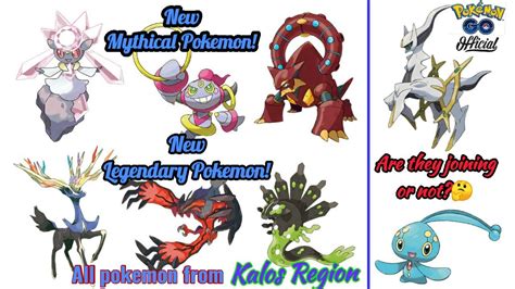 Kalos Region in Pokemon Go | New Legendary & Mythical Pokemon Released ...