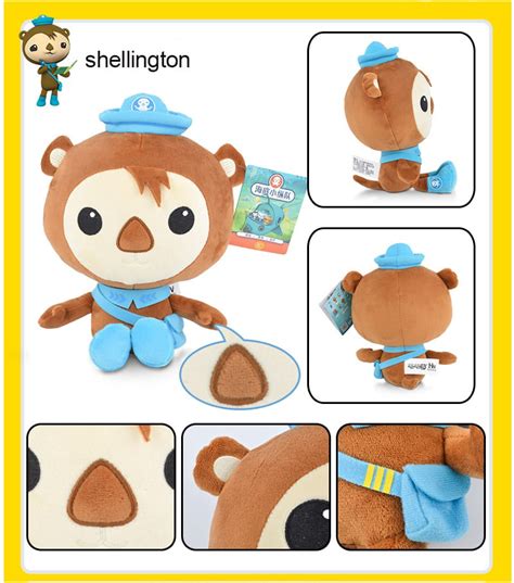 19cm Original Octonauts Plush Toys Barnacles Peso Kwazii Tweak Animal ...