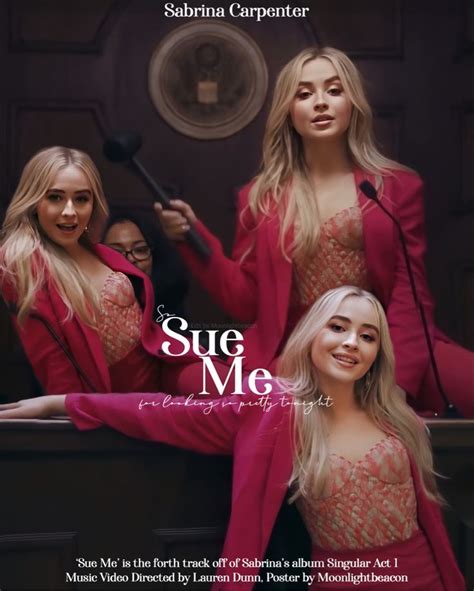 Sabrina Carpenter, Sue Me Poster