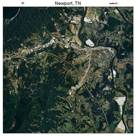 Aerial Photography Map of Newport, TN Tennessee