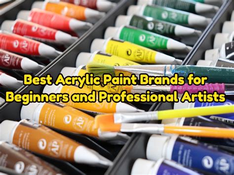 Best Acrylic Paint Brands for Beginners and Pro Artists [2022]