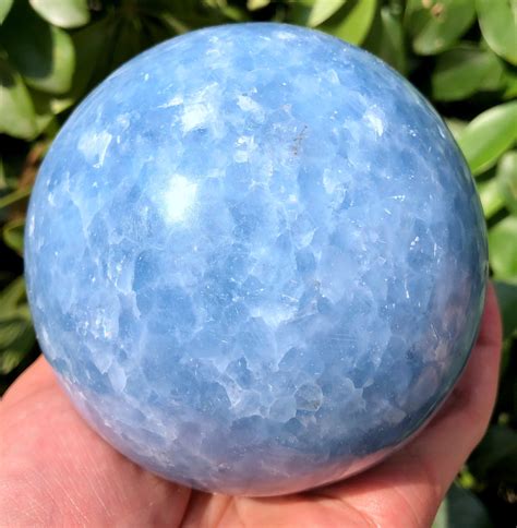 Large Natural Blue Celestite Crystal Quartz Sphere / kyanite | Etsy