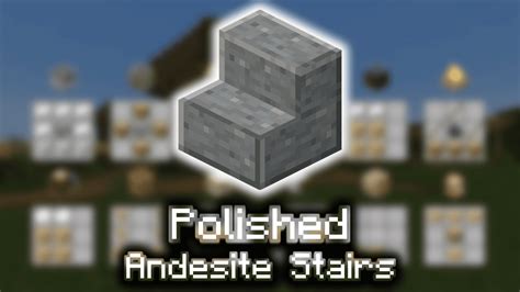 Polished Andesite Stairs - Wiki Guide - 9Minecraft.Net