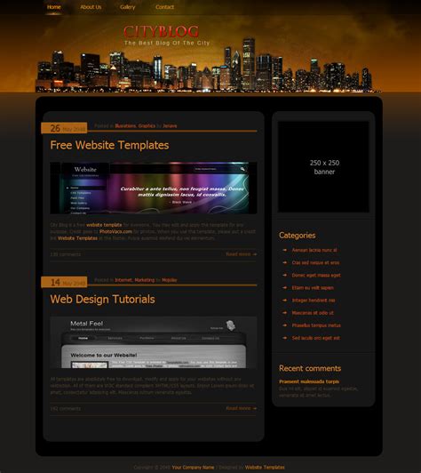 Blog Html Css Template