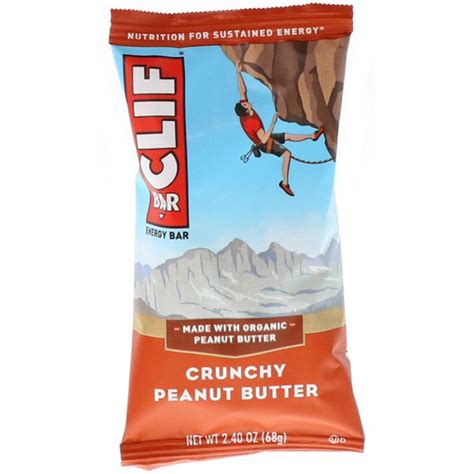 Clif Bar, Energy Bar, Crunchy Peanut Butter, 12 Bars, 2.40 oz (68 g ...