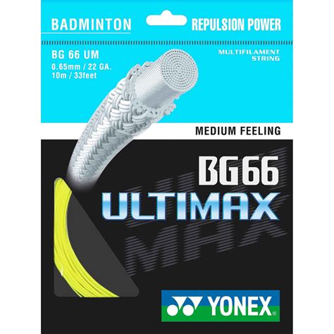 Yonex BG-66 Ultimax Badminton String - 10m Set