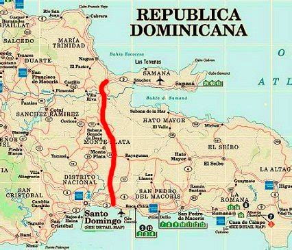 Dominican Republic Map, Punta Cana Map and several other cities in DR